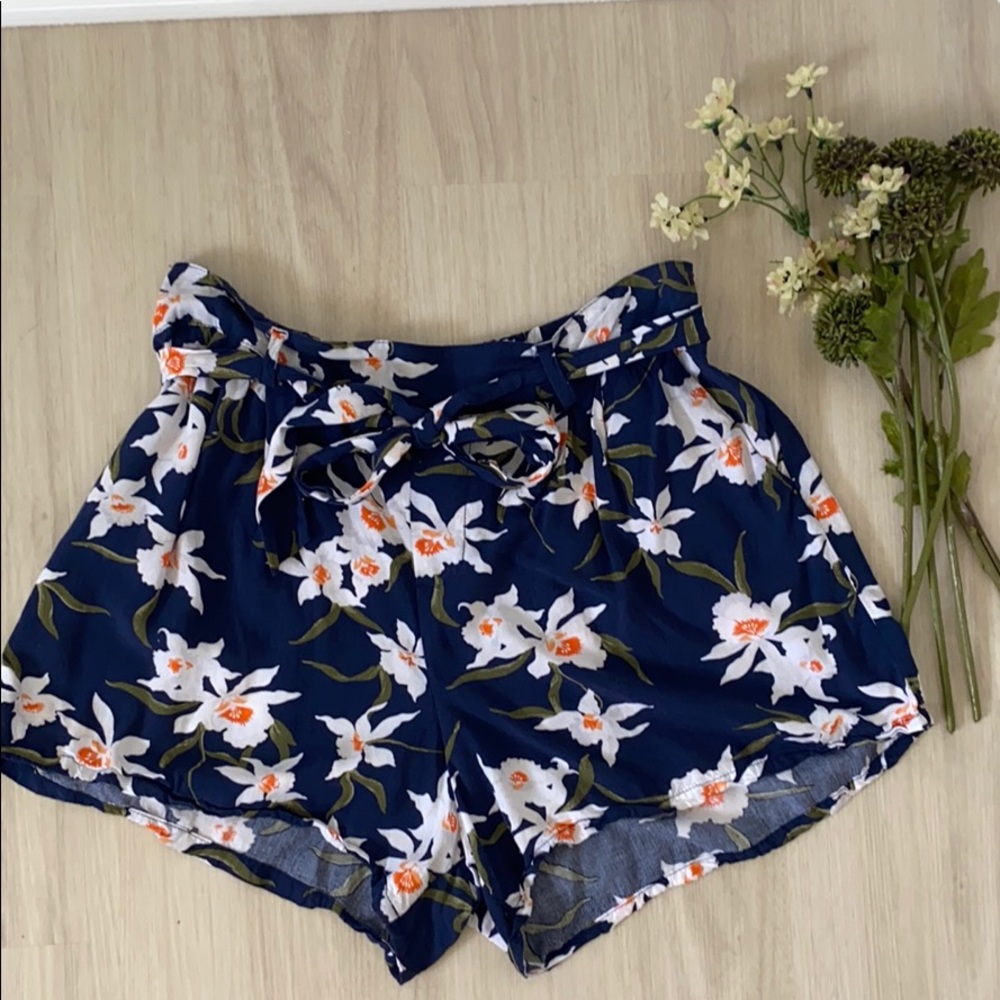 High Rise Tropical Shorts